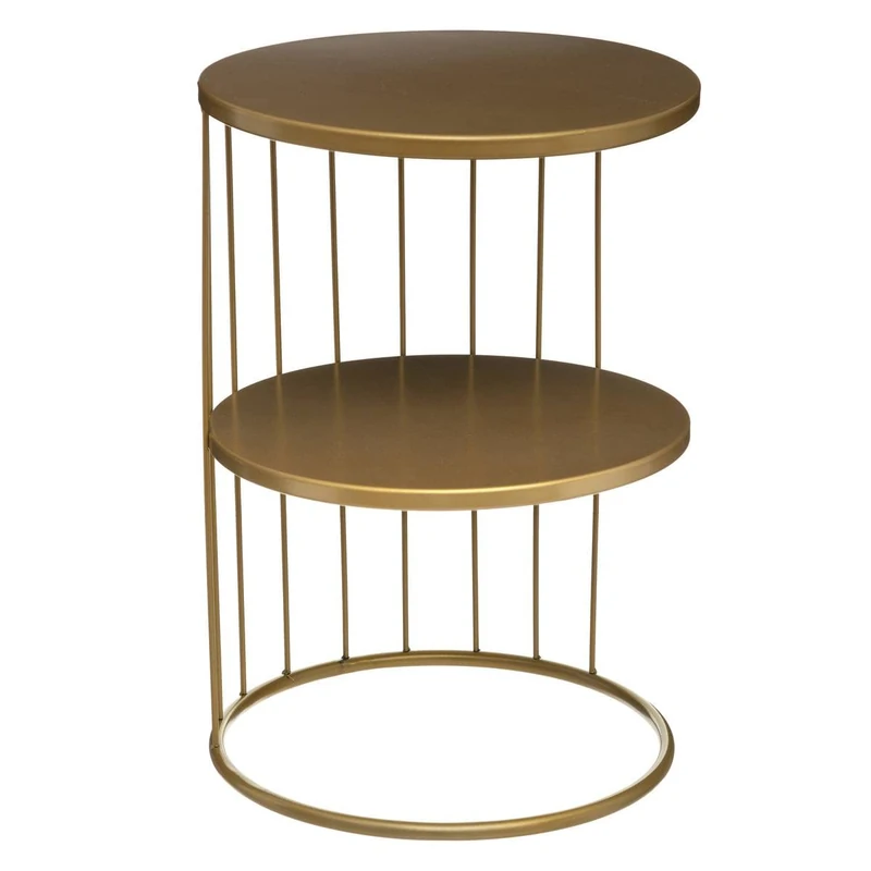 ATMOSPHERA CREATEUR D'INTERIEUR ATM-157206D Atmosphera-Side Table Metal Gold Kobu H 52 cm Archi Female