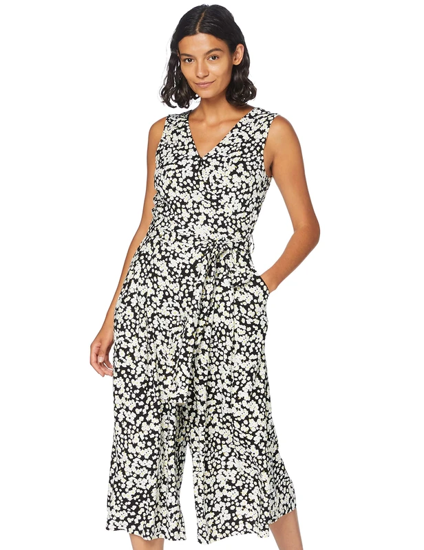 BOSS Women's Aryar Jumpsuit, Multicolour (Open Miscellaneous 960), 12 (Size: 38)