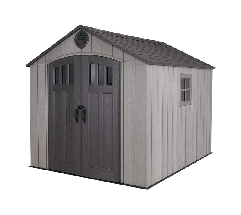 Lifetime 8 Ft. x 10 Ft. Outdoor Storage Shed Storm Dust