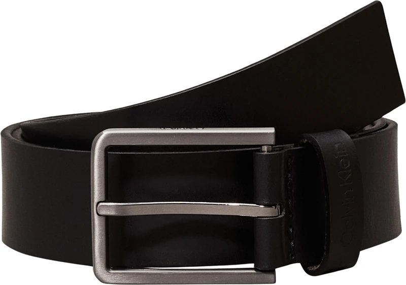 Calvin Klein Men's Essential Belt 35 mm Leather Belt, Black, 32 - Image 1