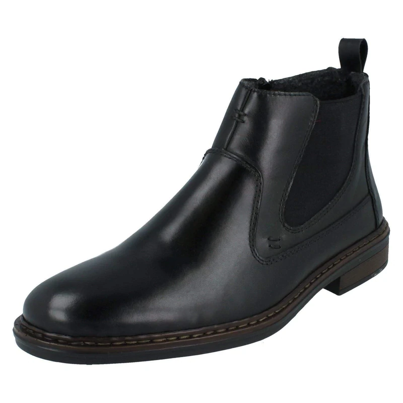 Rieker 37662, Chelsea Boot, schwarz,