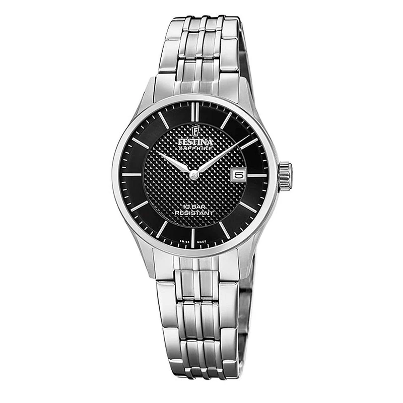 Festina Swiss Made Ladies Watch with Steel Bracelet F20006/4