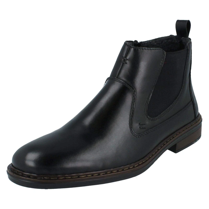 Rieker 37662, Chelsea Boot, schwarz,