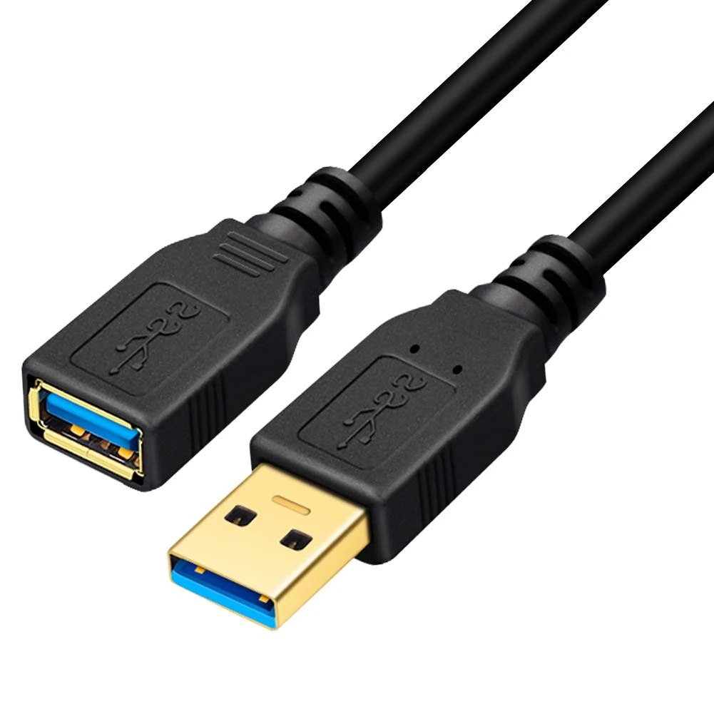 Yeung Qee USB 3.0 Extension Cable 1.8m, High Speed USB 3.0 A Male to A Female Extension Cable,for Playstation, Xbox, USB Flash Drive, Card Reader, Hard Drive,Keyboard, Printer, Scanner, Camera