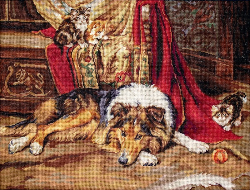 Luca-S B585 A Reluctant Companion - Cross Stitch Kit