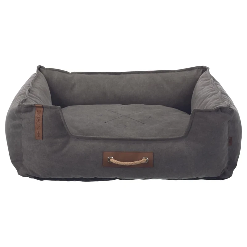 TRIXIE Wenko Robust dog bed BE NORDIC Föhr, square, 100 × 80 cm, dark grey - 37449