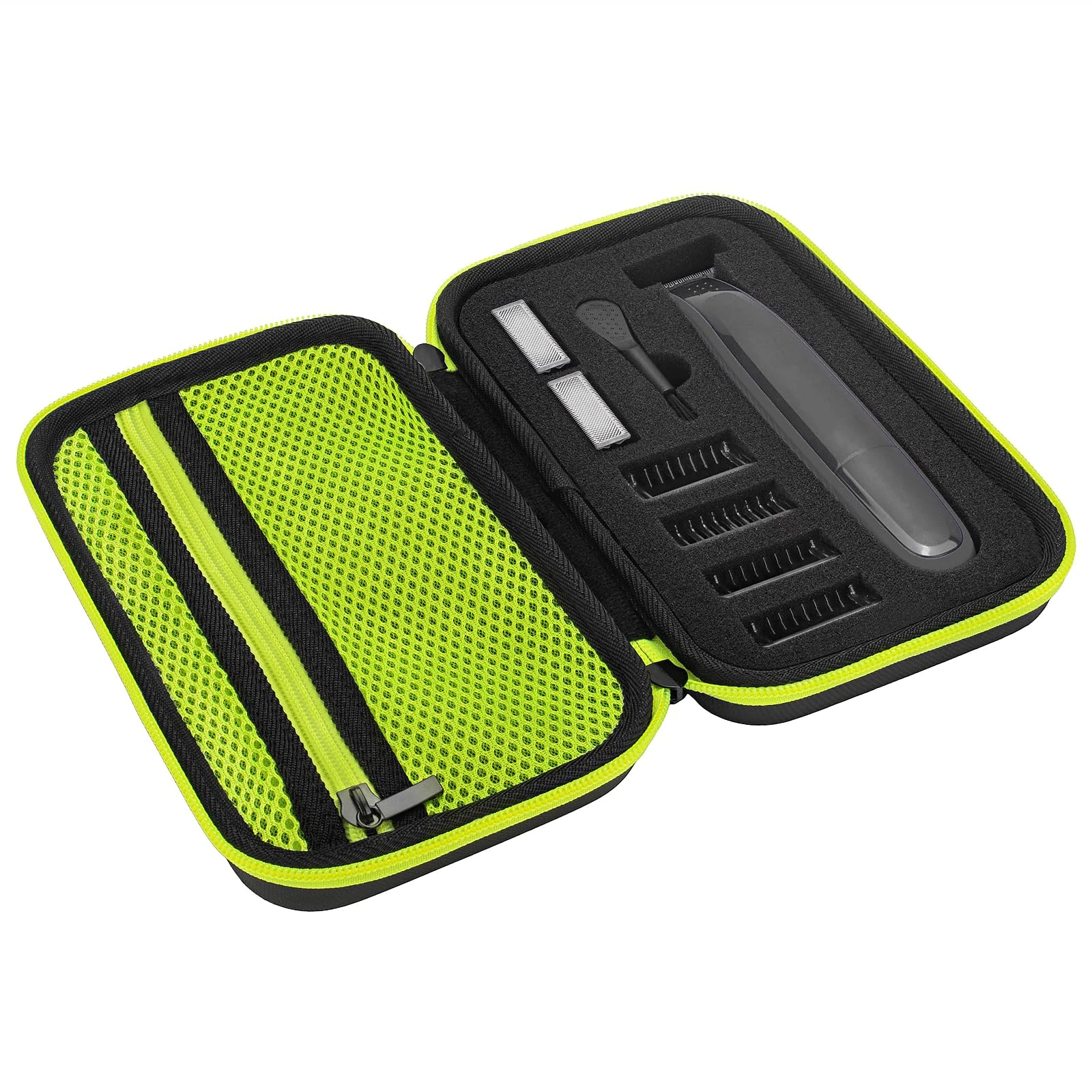 Case for O Blade QP2630, QP2520, QP2620, QP2734, QP6530, O Blade 360 & O Blade Pro, Electric Face Body Trimmer and Guide Comb Guard Replacement Heads Shaver Razor Travel Case