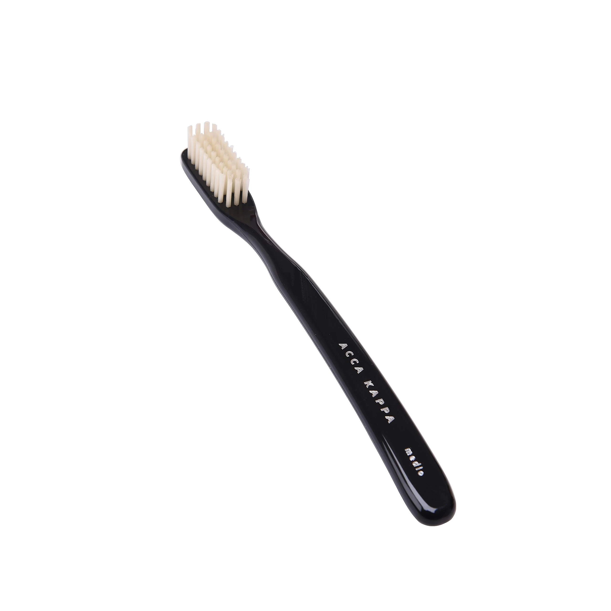 Acca Kappa Vintage Black Toothbrush Medium Nylon