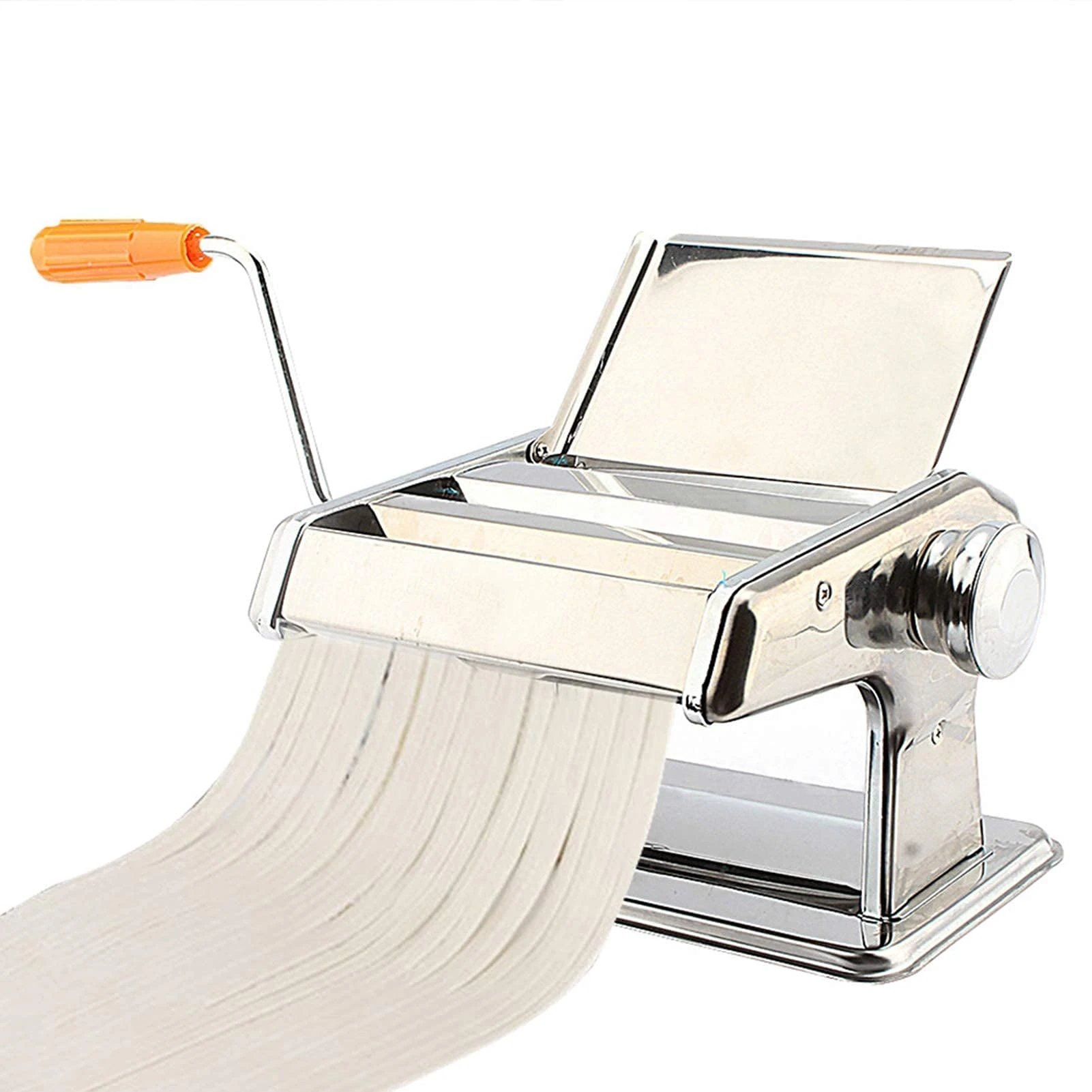 lyrlody Pasta Maker, 3 in 1 Heavy Duty Stainless Steel Manual Pasta Machine Professional Fresh Pasta with Crank Handle Clamp