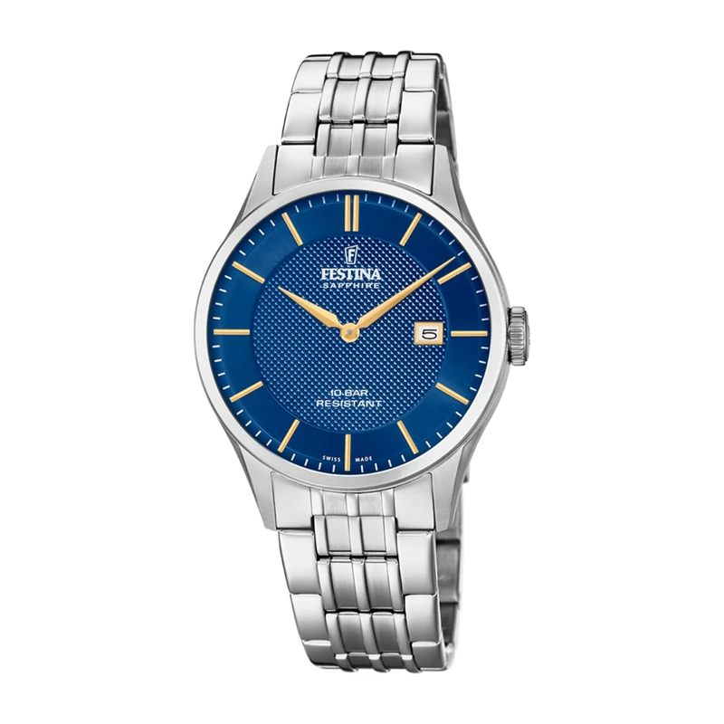 Festina Swiss Made Mens Watch with Steel Bracelet F20005/3