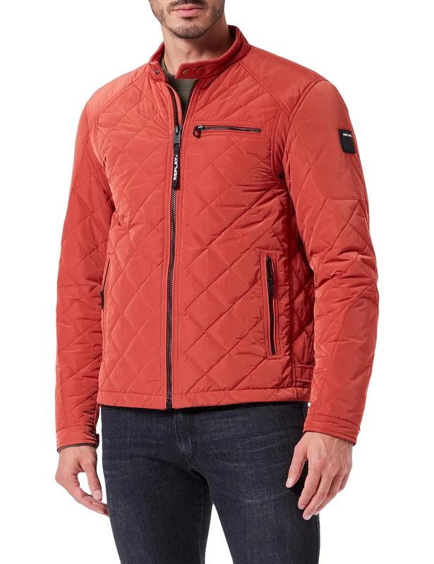 Replay Men's M8000 .000.83110 Jacket, Orange (Burned Orange 840), XS