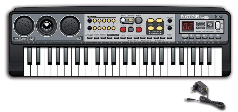 Bontempi- Organo Electronic 49 Keys Adapter and USB Connector Sounds 100 Rhythms with MP3 57 x 25 x 18 cm, Multicoloured (154900) - Image 1