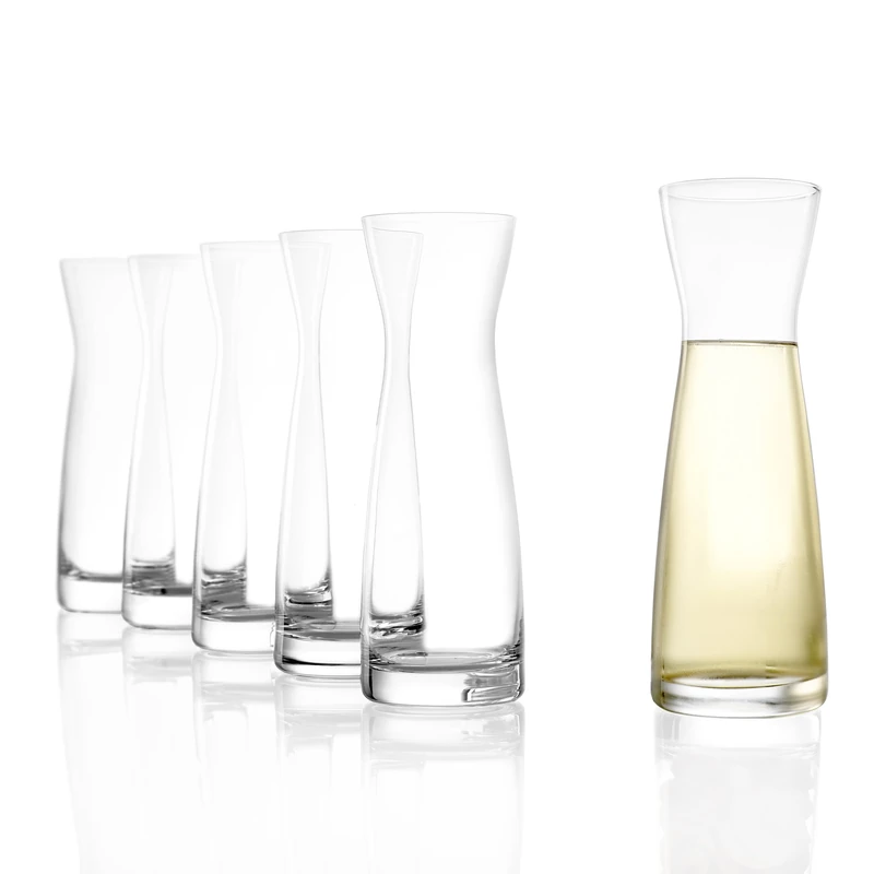 Stölzle Lausitz Universal M Carafe 250 ml Set of 6 - Ideal for Water, Juice, Milk & Spirits - Spirit Carafe Made of Lead-Free Crystal Glass - Dishwasher Safe & Made in Germany