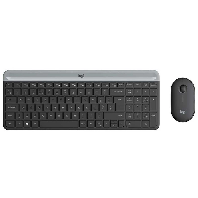 Logitech MK470 Slim Wireless Keyboard & Mouse Combo, QWERTZ German Layout - Black