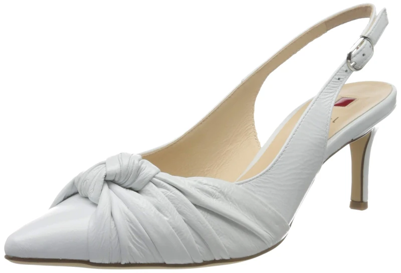 HÖGL Shiny Sling Back Heels, White (Weiss 0200), 2.5 UK