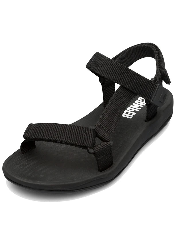 Camper Women's Match K200958 Sandal, Black, 6 UK