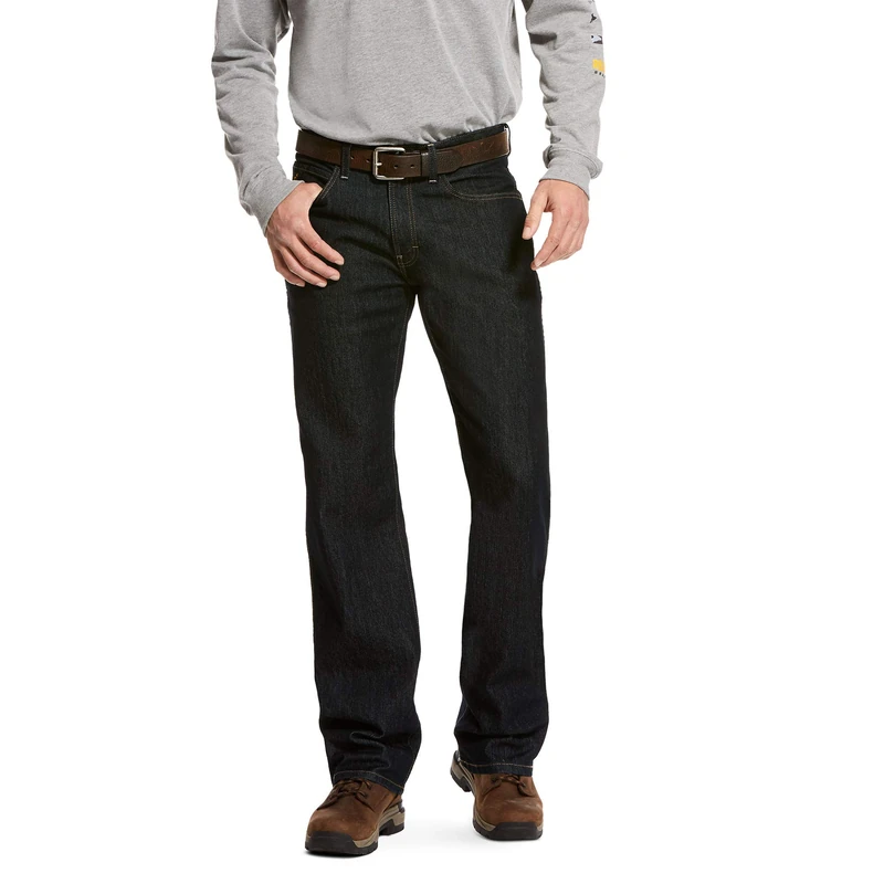 ARIAT Men's Rebar M4 Durastretch Low Rise Jean, Rinse, 34 x38