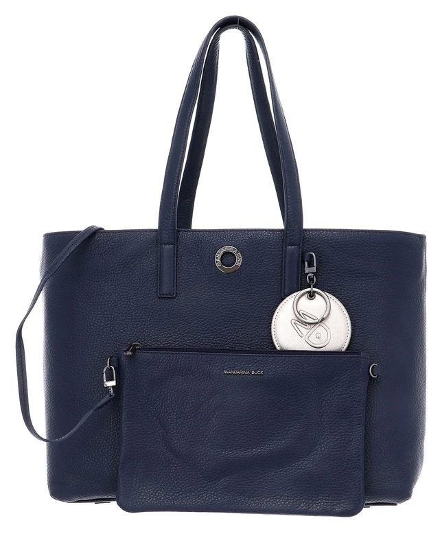 Mandarina Duck Mellow Leather Women’s Cross-Body Bag, Blue (Dress Blue), 15x27x36 Centimeters (W x H x L)