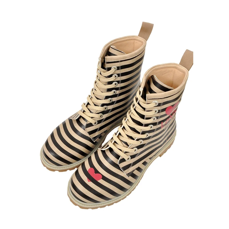 DOGO Women's Long Fashion Boots, Beige, 10 UK