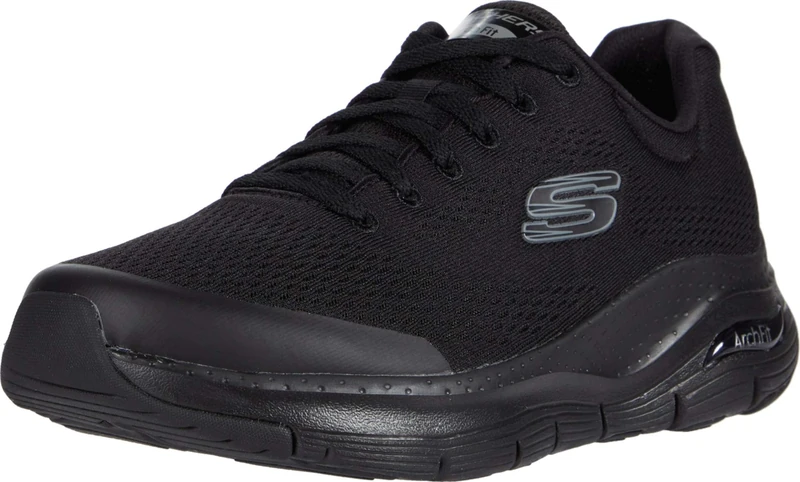Skechers Men's Arch Fit Sneaker,Black Textile/Synthetic/Trim,5.5 UK