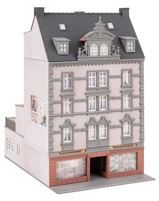 Faller 130705 Townhouse with Shop Kit - Image 1