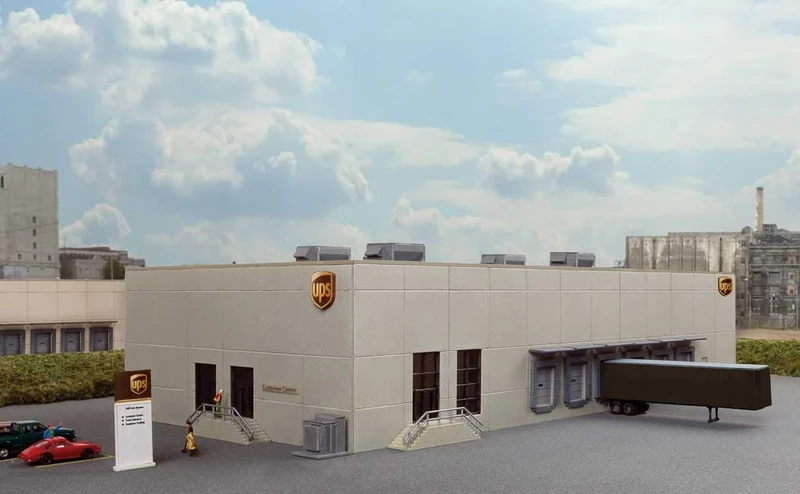 Walthers 933-3863 UPS Hub with Customer Centre Model Kit, Various - Image 1