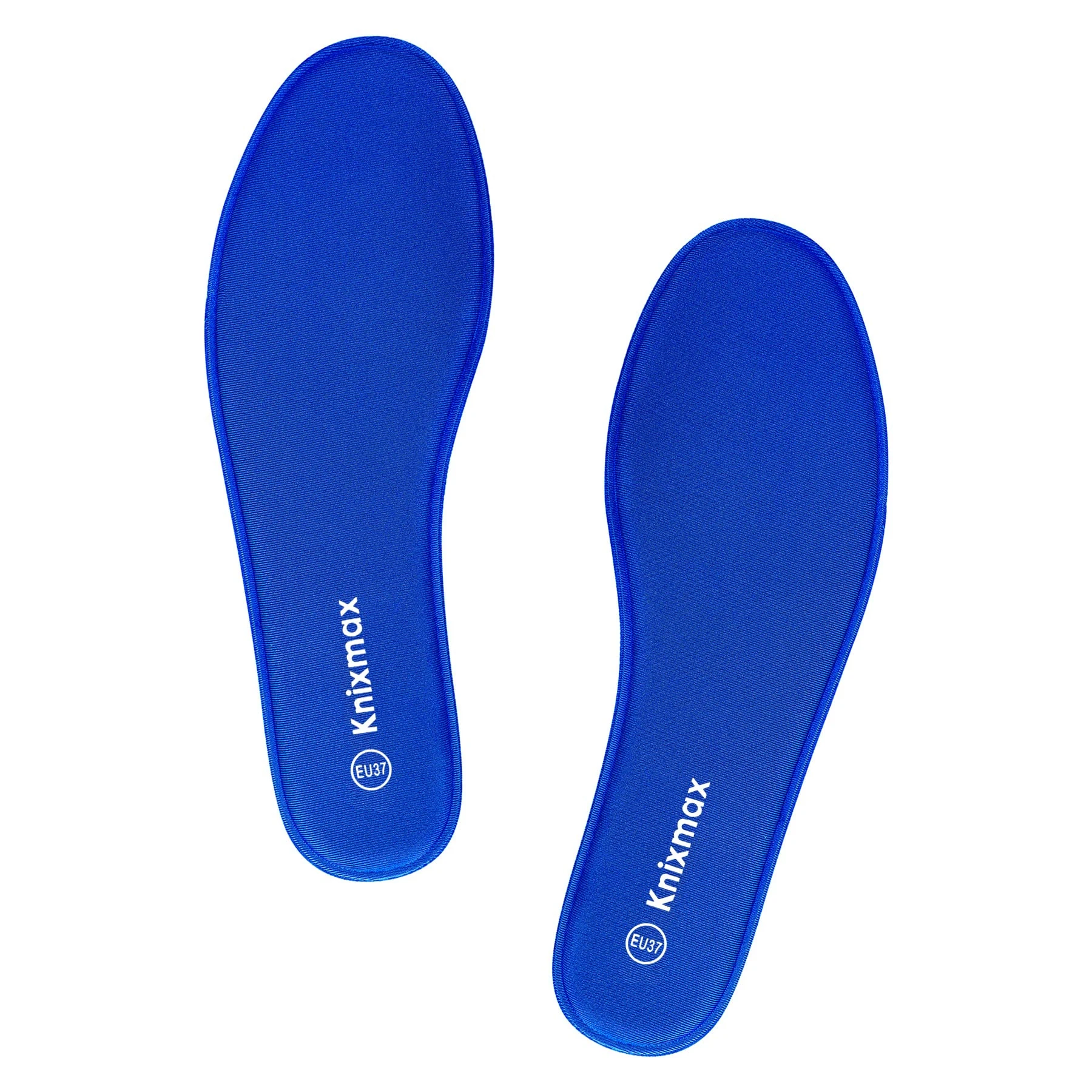 Knixmax Men Memory Foam Insoles Comfort Inner Soles Cushioned Shoe Inserts Replacement Innersoles for Trainers, Walking Shoes, Wellies, Work Boots Navy Size 8UK - 42EU