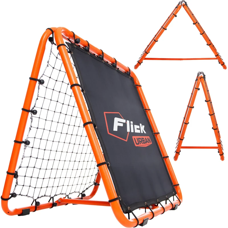 Football Flick Urban Dual Speed Rebounder – Double-Sided Football Rebounder with 6 Adjustable Angles – Football Training Equipment for Passing & Control