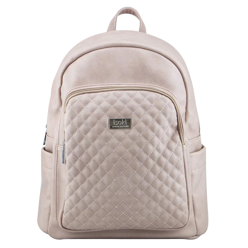 Isoki Marlo Baby Change Backpack with Quilted Front Pocket