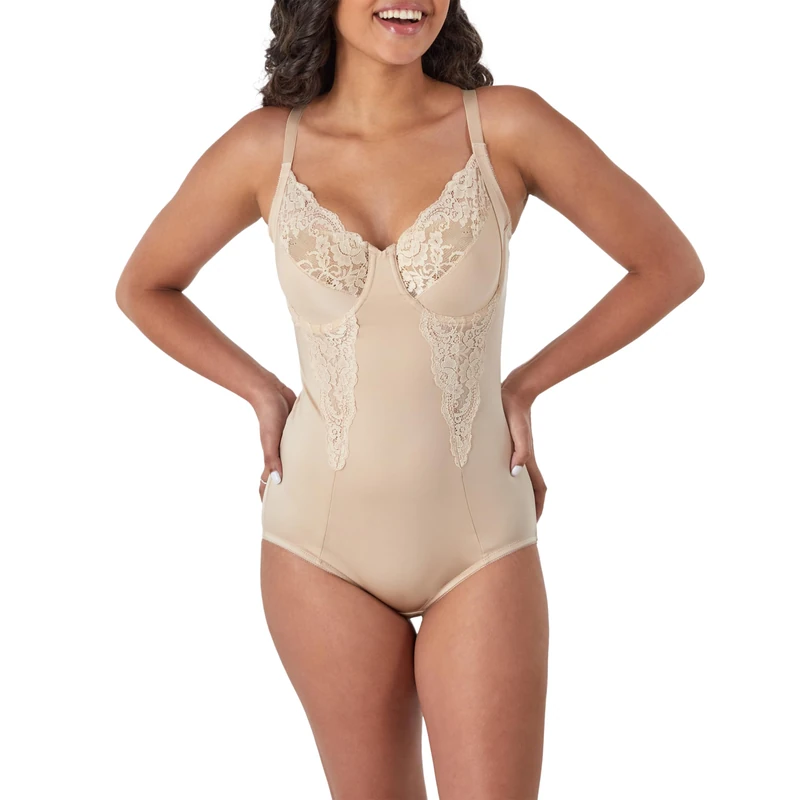 Maidenform Women's Ultimate Slimmer Sculpting Body, Paris Nude, 95D