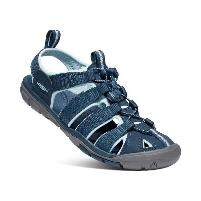 KEEN Women's Clearwater CNX Lightweight Sandals, Navy/Blue Glow, 3.5