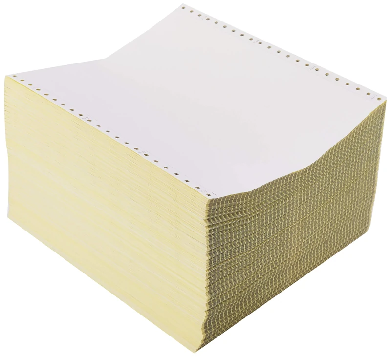 Integrity Print Value Listing Paper 11 x 241 3 Part Tint NCR White, Pink, Yellow - Box of 700 Sheets