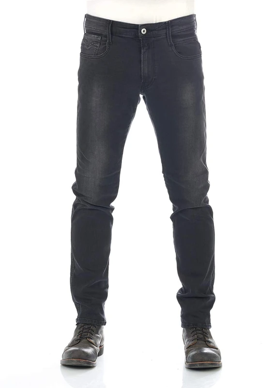 Replay Men's Anbass Slim Jeans, Grey (Dark Grey 097), 29W 34L UK - Image 1
