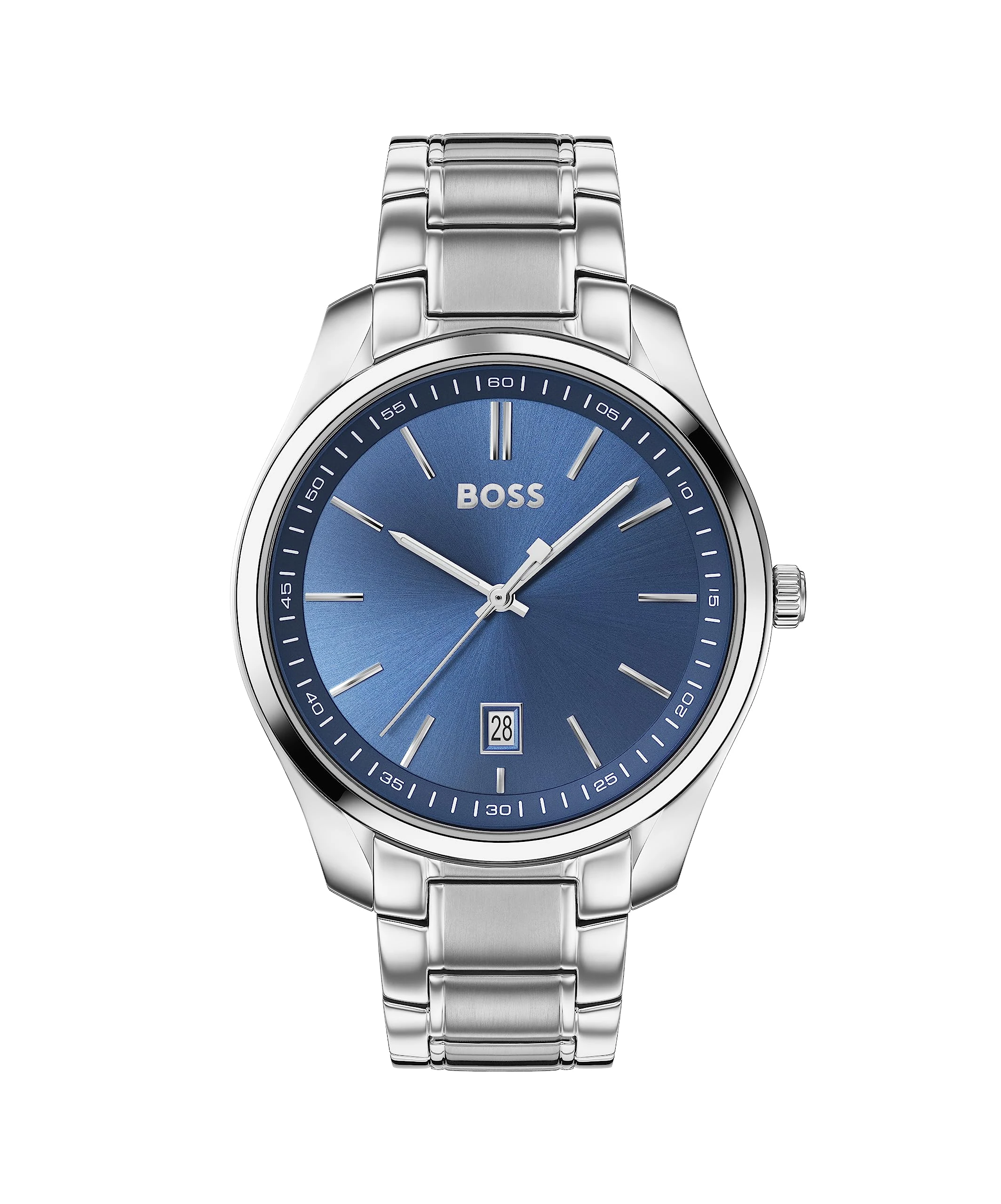 BOSS Analogue Quartz Watch for Men Circuit Collection with Silver Stainless Steel Bracelet - 1513731