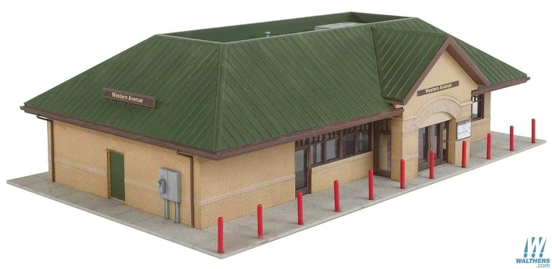 Walthers 933-4095 Modern Suburban Station Plastic Model Kit - Image 1