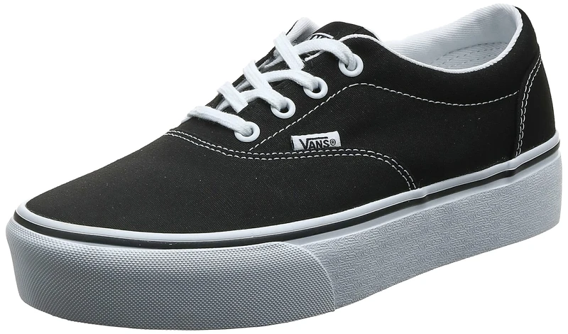 Vans Doheny, Women’s Trainers, Black ((Canvas) Black/White 187), 2.5 (34.5 EU)))