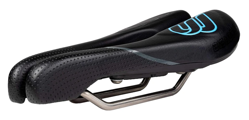 BiSaddle ShapeShifter EXT Stealth Adjustable Bicycle Seat with Titanium Rails