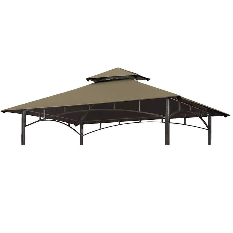 Eurmax USA High Performance Grill Gazebo Canopy Replacement Cover 5x8 BBQ Gazebo Shelter Top（Cocoa - Image 1