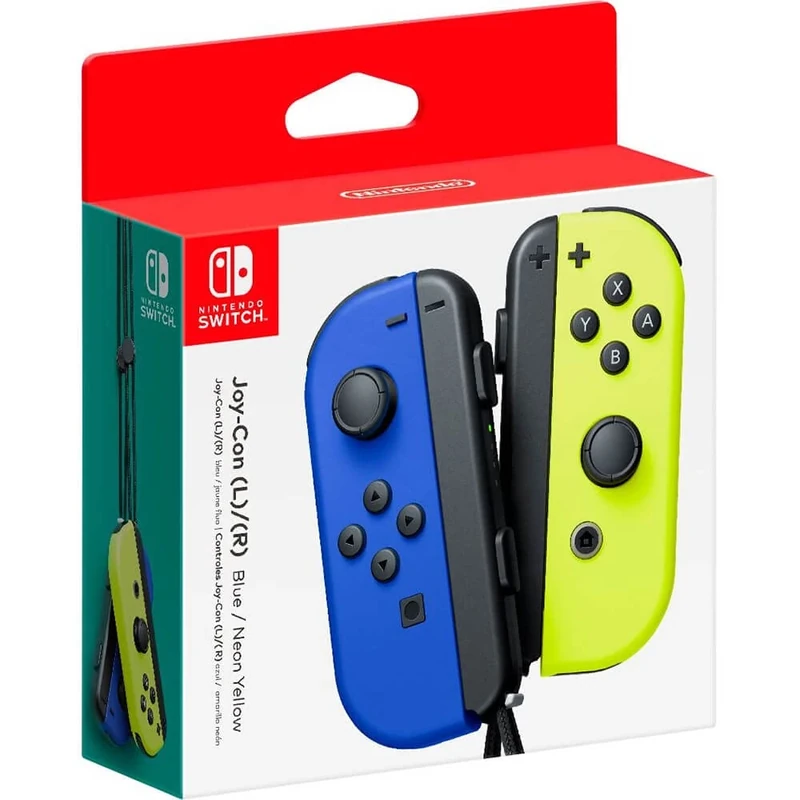 Nintendo Switch Pair of Joy-Con Controllers Left Blue/Right Neon Yellow [video game]