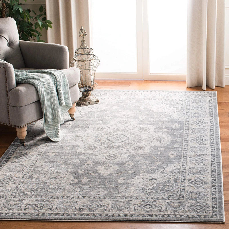 Safavieh Area Rug, Polypropylene Pile, 160 X 230 cm Grey / Light Grey, ISA921F-5