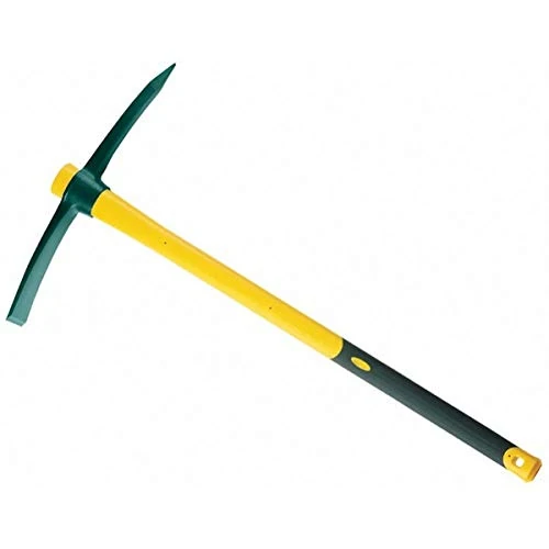 LEBORGNE - Italy Pickaxe Oval Socket 1.5 kg Novagrip - for Earthwork - Hardened Forged Steel - Tip 6 cm - Diamond Tip - Ergonomic Wooden Handle