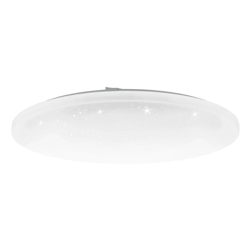 Eglo Access Frania-A LED Ceiling Light, 1-Bulb Wall Light with Crystal Effect Steel and Plastic, White, with Remote Control, Colour Temperature Change (Warm, Neutral, Cold), Dimmable, Diameter 57 cm