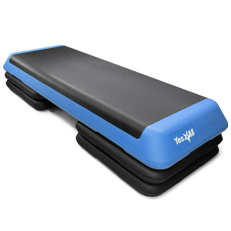 Yes4All DWZ2 Adjustable Aerobic Step Platform with 4 Risers - (Blue)