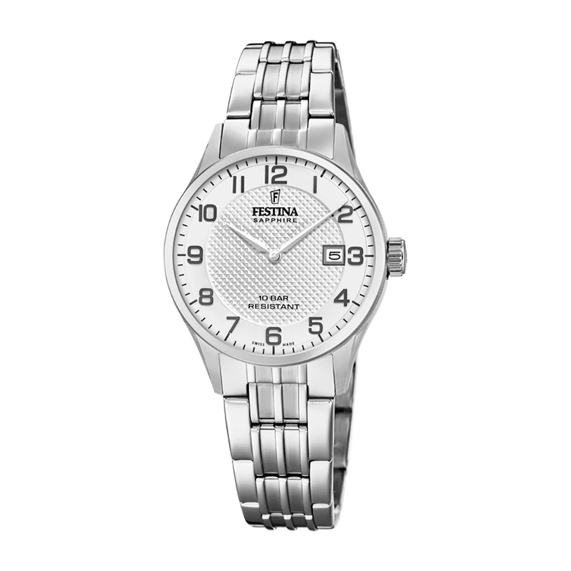 Festina Swiss Made Ladies Watch with Steel Bracelet F20006/1
