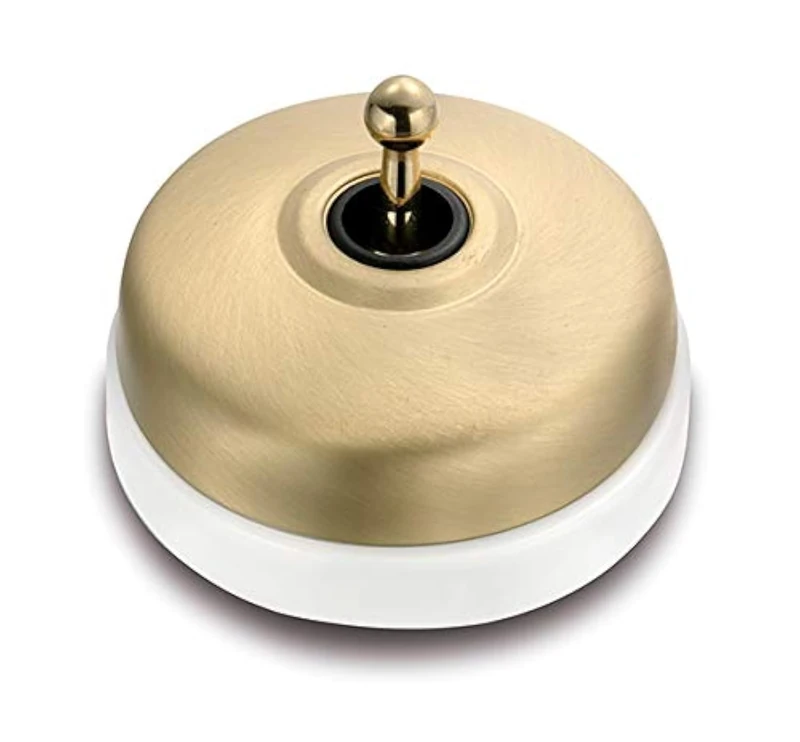 Fontini 60304592 White Porcelain Crossing Case, Gold Satin Gold Hands