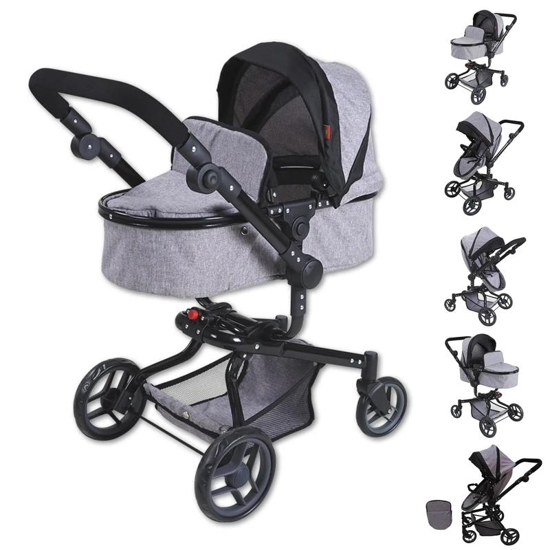 knorr toys Knorrtoyscom 90987 Doll's Pram Boonk Stone 52 cm 59 x 42 x 80 cm