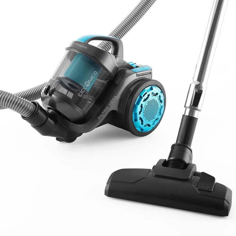Orbegozo AP 8030 Cyclonic Vacuum Cleaner without Bag, HEPA Filter, 2-Litre Container, Electronically Adjustable Power, 800 W, Black and Blue