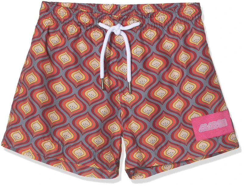 March Boy's Teddy Swim Shorts, Multicolour (Oriental 011), 1-2 Years (Manufacturer Size: 12-24)