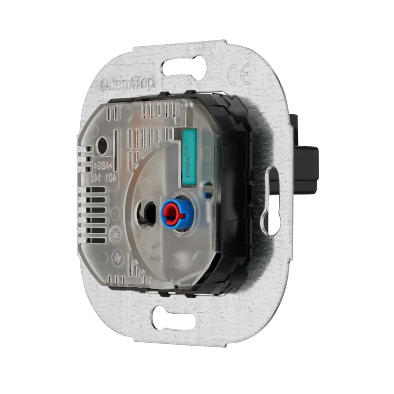 REV 0399880006 REV TECHNIK, Heating Controller, Mechanical Temperature Controller, +5° to +45°C, Flush-Mounted, Silver - Image 1