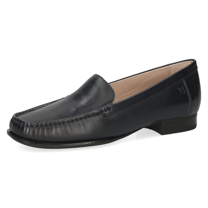 CAPRICE Women's Leather Loafers Elegant, Blue (Ocean Nappa), 5 UK